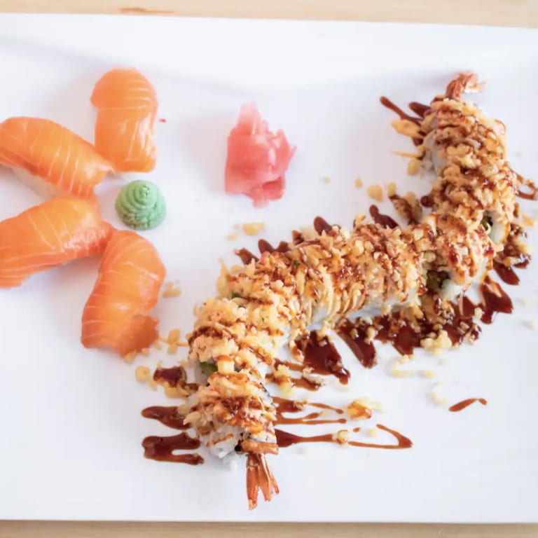 Delicious Salmon Roll and Sushi Favorites