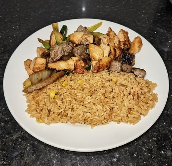 Chicken and Steak.